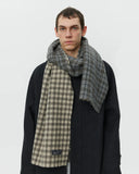 mfpen Wool scarf in Grey double faced blues store www.bluesstore.co
