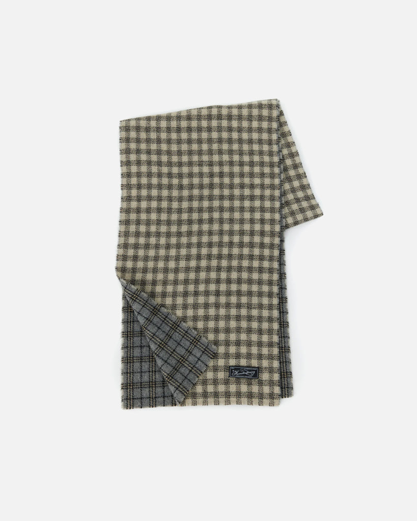 mfpen Wool scarf in Grey double faced blues store www.bluesstore.co