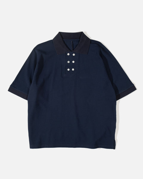 Double Polo in Navy from the Phingerin Spring / Summer 2023 collection blues store www.bluesstore.co