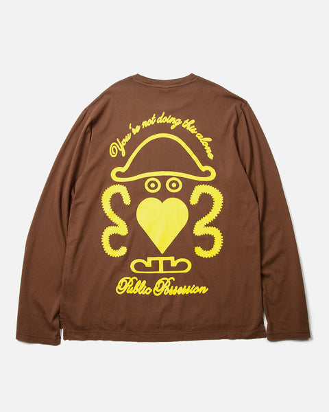 "Love" Longsleeve in Dachshund Brown from the Public Possession Spring / Summer 2023 collection blues store www.bluesstore.co