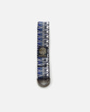 Jacquard Knit D-Ring Belt in Navy and Grey from Sexhippies blues store www.bluesstore.co