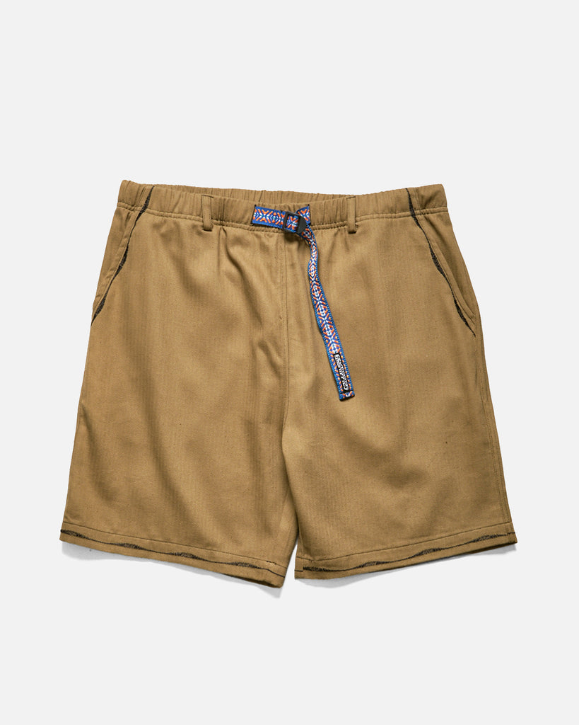 Welder Stitch Shorts in Bison Brown from Sexhippies blues store www.bluesstore.co