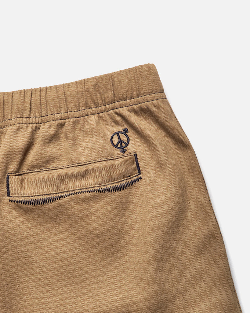 Welder Stitch Shorts in Bison Brown from Sexhippies blues store www.bluesstore.co