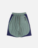 sexhippies Grid Fleece Shorts in Sage and Navy blues store www.bluesstore.co