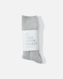 snow peak Recycled Cotton Socks in Medium Grey blues store www.bluesstore.co