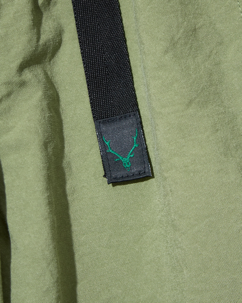 south2 west8 Belted C.S. Short in Nylon Oxford Lt. Olive blues store www.bluesstore.co