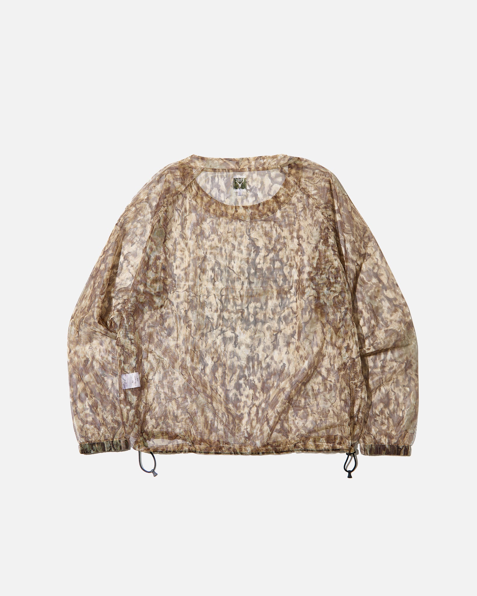 South2 West8 Bush Crew Neck Shirt in Horn Camo Lightweight Mesh