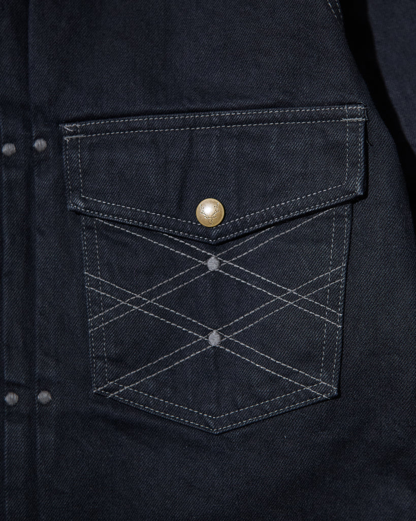 south2 west8 Jean Jacket 13.5oz Denim in Black blues store www.bluesstore.co