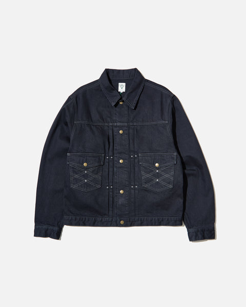 south2 west8 Jean Jacket 13.5oz Denim in Black blues store www.bluesstore.co