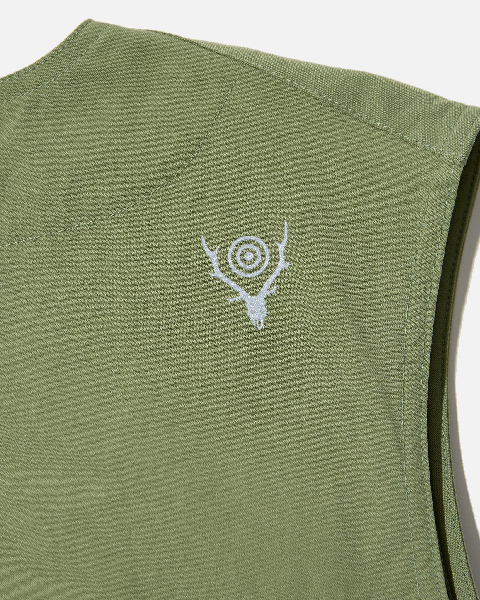 South2 West8 Tenkara Vest Nylon Oxford in Lt. Olive | Blues Store