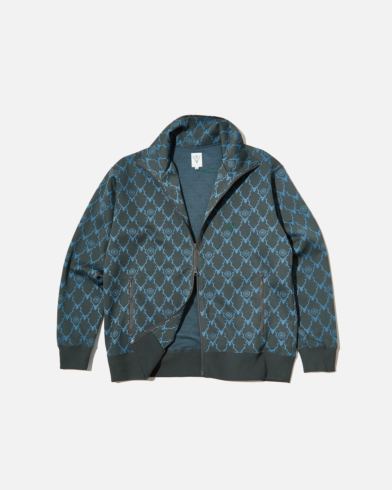 トップス South2West8 Trainer Jacket Skull&Target South2 West8 Trainer Jacket Poly Jq. / Skull & Target in Green