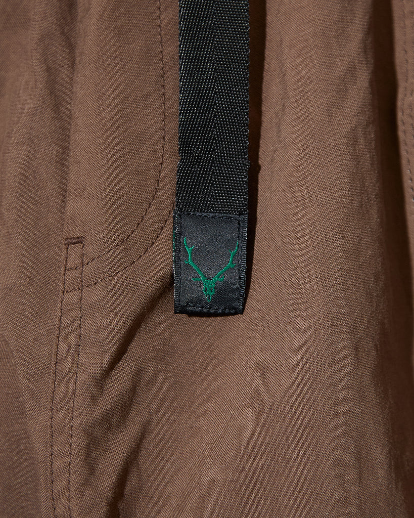south2 west Belted C.S. Pant Nylon Oxford in Brown blues store www.bluesstore.co