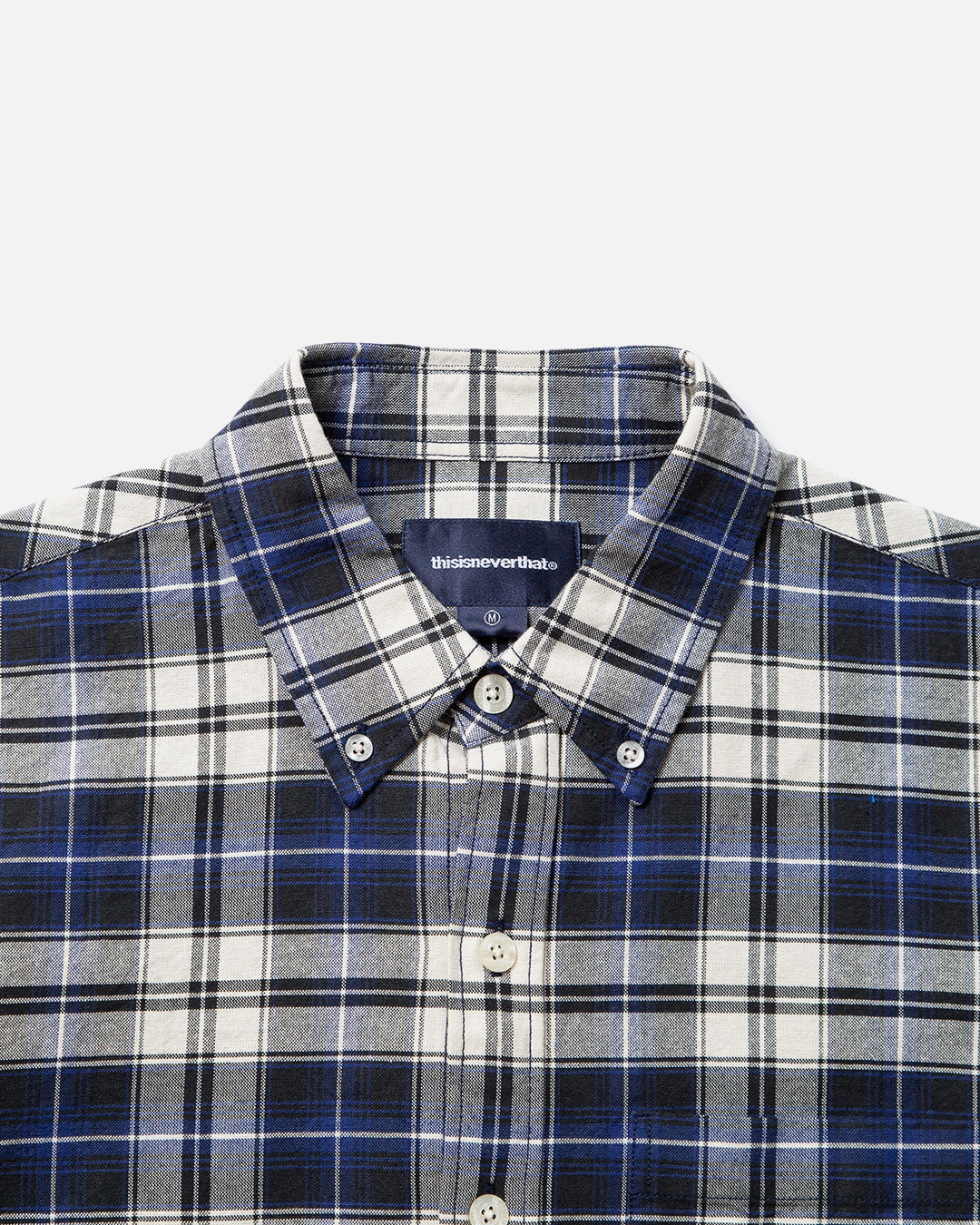 thisisneverthat T.N.T Plaid Shirt in Navy | Blues Store