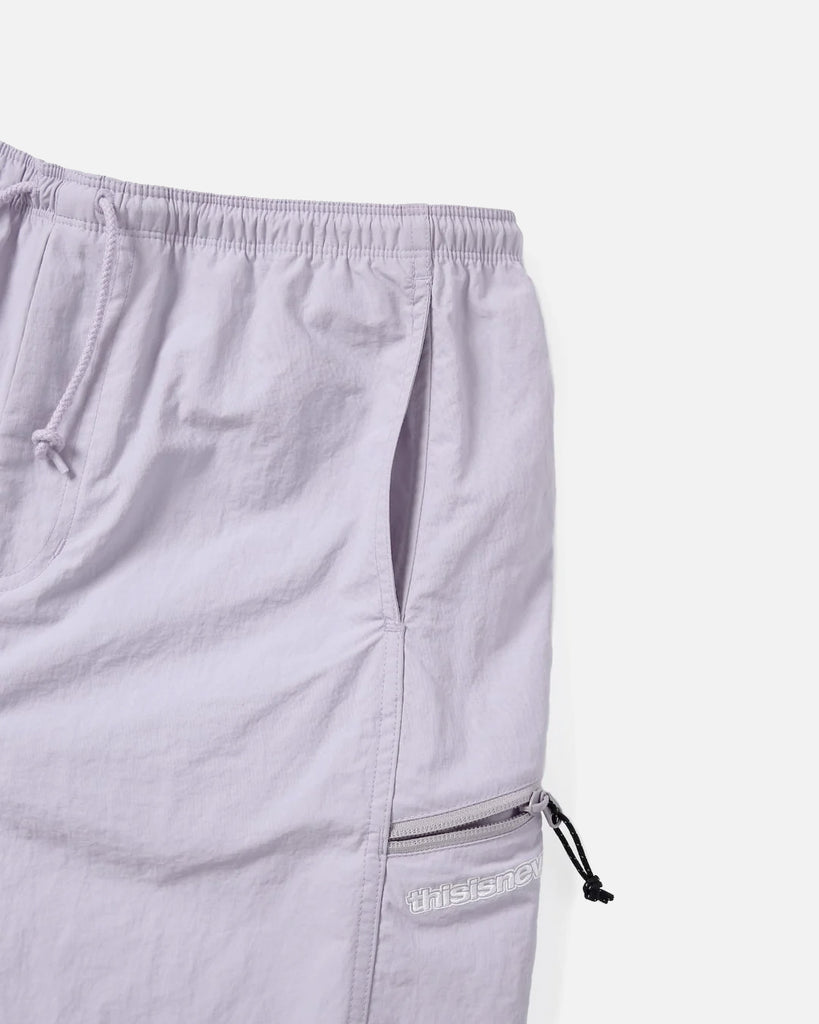 Zip Jogging Shorts in Lavender from the thisisneverthat blues store www.bluesstore.co