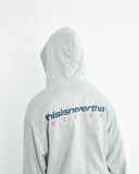 thisisneverthat DSN-Logo Zip Hoodie in Heather Grey blues store www.bluesstore.co