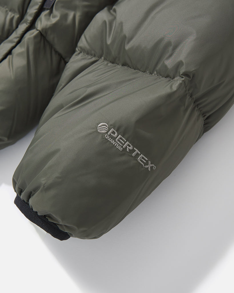 thisisneverthat PERTEX® T Down Jacket in Olive blues store www.bluesstore.co