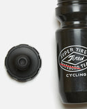 Cycling Team Bidon bottle in Black from Tired Skateboards blues store www.bluesstore.co