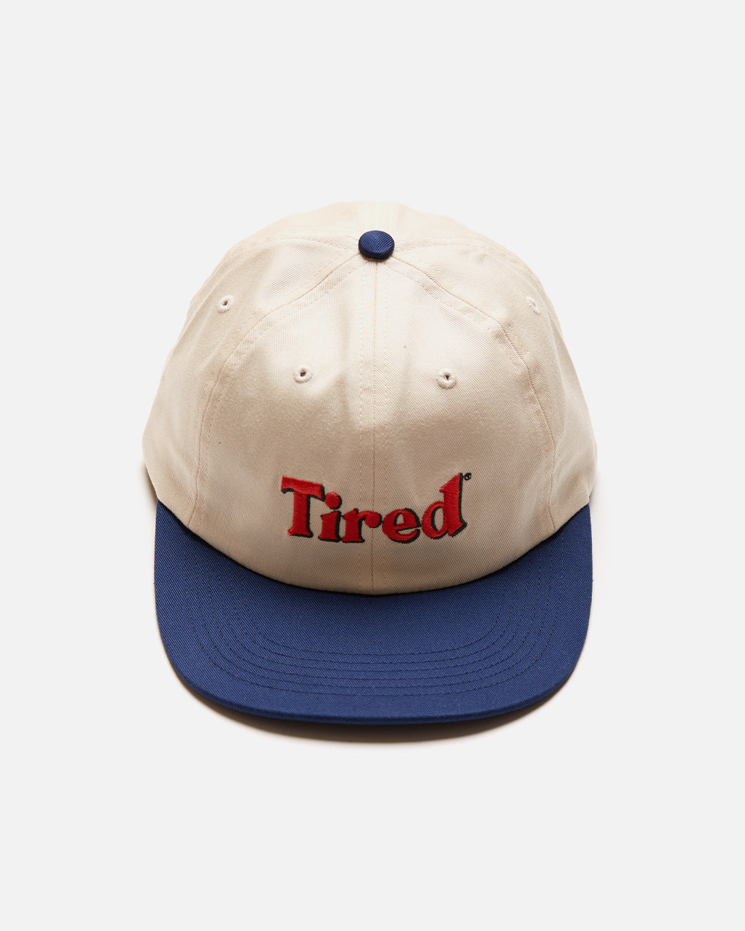 and | Two in Tired Blues Dark Blue Cream Tone Store Logo Cap