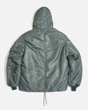 US2348 Buzz Rickson's MA1 Hooded Jacket in Sage Green blues store www.bluesstore.co