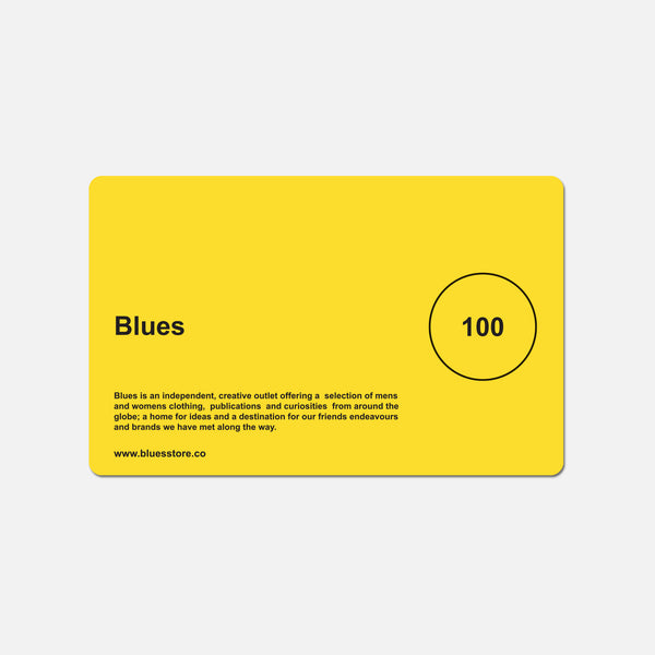 £100 Blues gift card blues store www.bluesstore.co
