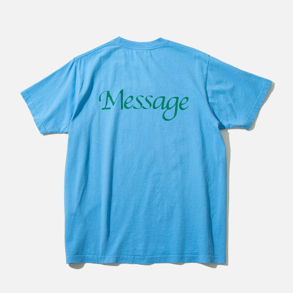 A+ Message A+ short sleeve T-Shirt in Carolina Blue blues store www.bluesstore.co