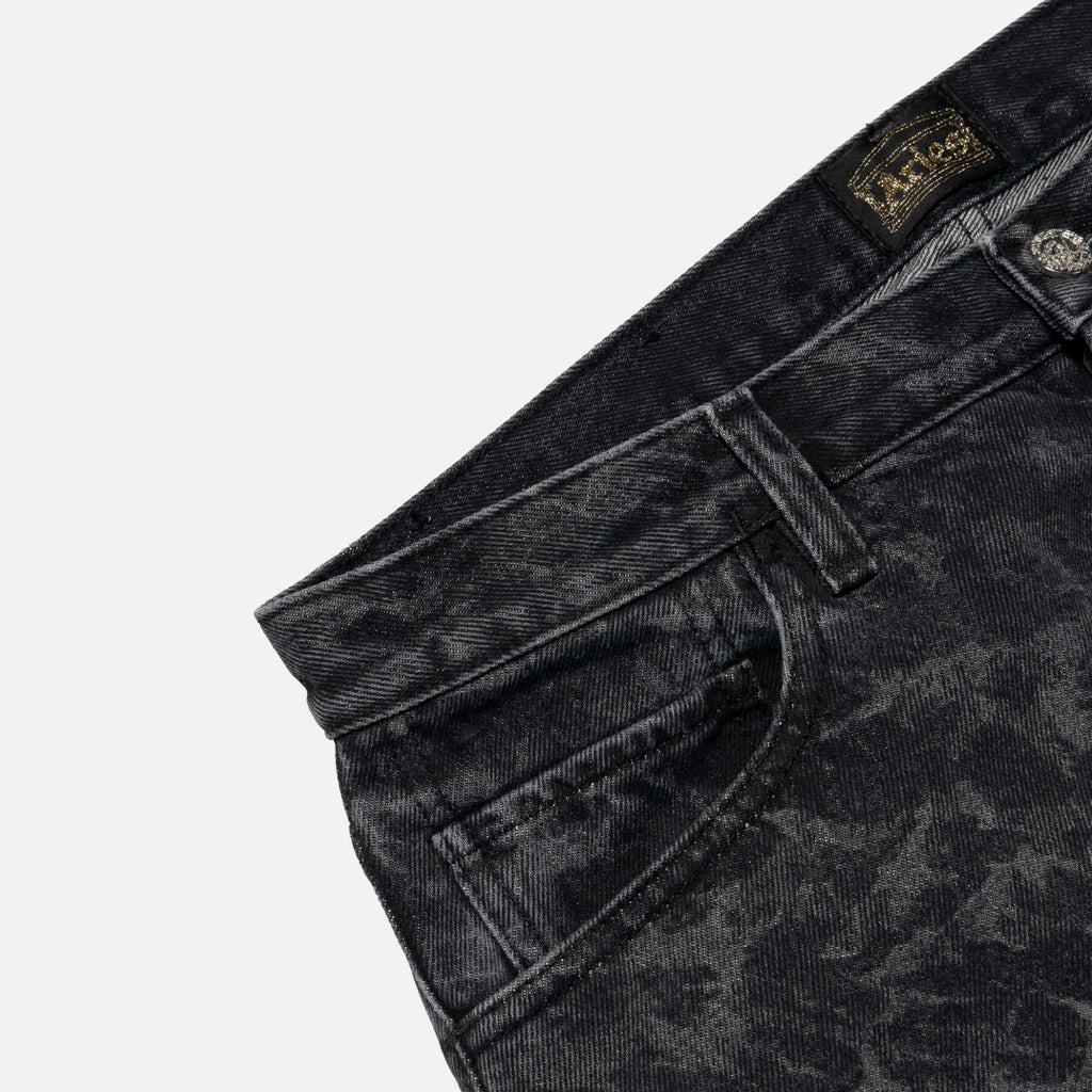 Death Metal Lilly jeans in Black denim from the Aries Arise AW22 collection blues store www.bluesstore.co