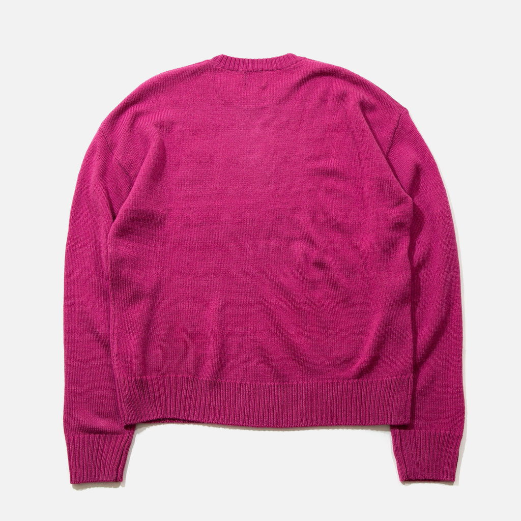 Brain Dead Frogger Sweater in Fuchsia from the brands SS22 collection blues store www.bluesstore.co