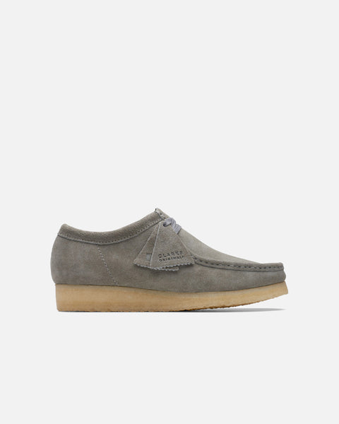 The Wallabee in Grey Suede from Clarks Originals Spring / Summer 2023 collection blues store www.bluesstore.co