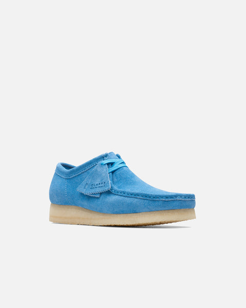 The Wallabee in Bright Blue Suede from Clarks Originals Spring / Summer 2023 collection blues store www.bluesstore.co