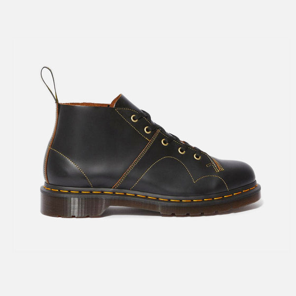 Dr Martens Church Monkey Boot Black Vintage Smooth Leather blues store www.bluesstore.co