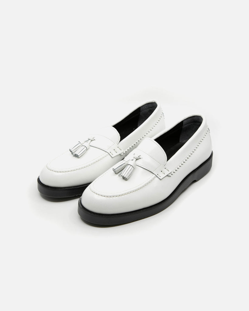 Edge Bass Loafer in White from Blohm Shade of Tokyo blues store www.bluesstore.co