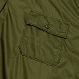 Engineered Garments Cagoule Shirt in Olive Nylon Micro Ripstop blues store www.bluesstore.co