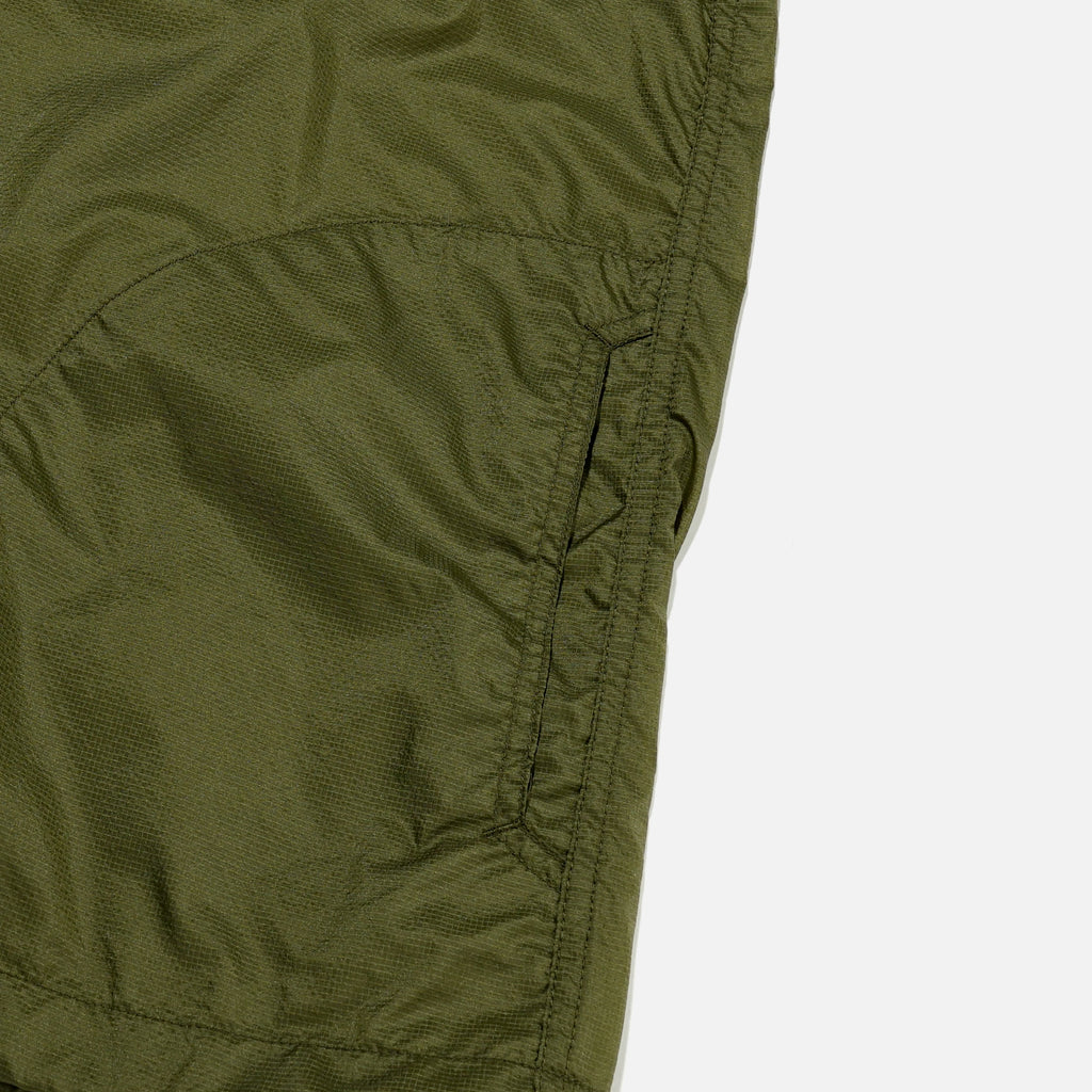 Engineered Garments Cagoule Shirt in Olive Nylon Micro Ripstop blues store www.bluesstore.co