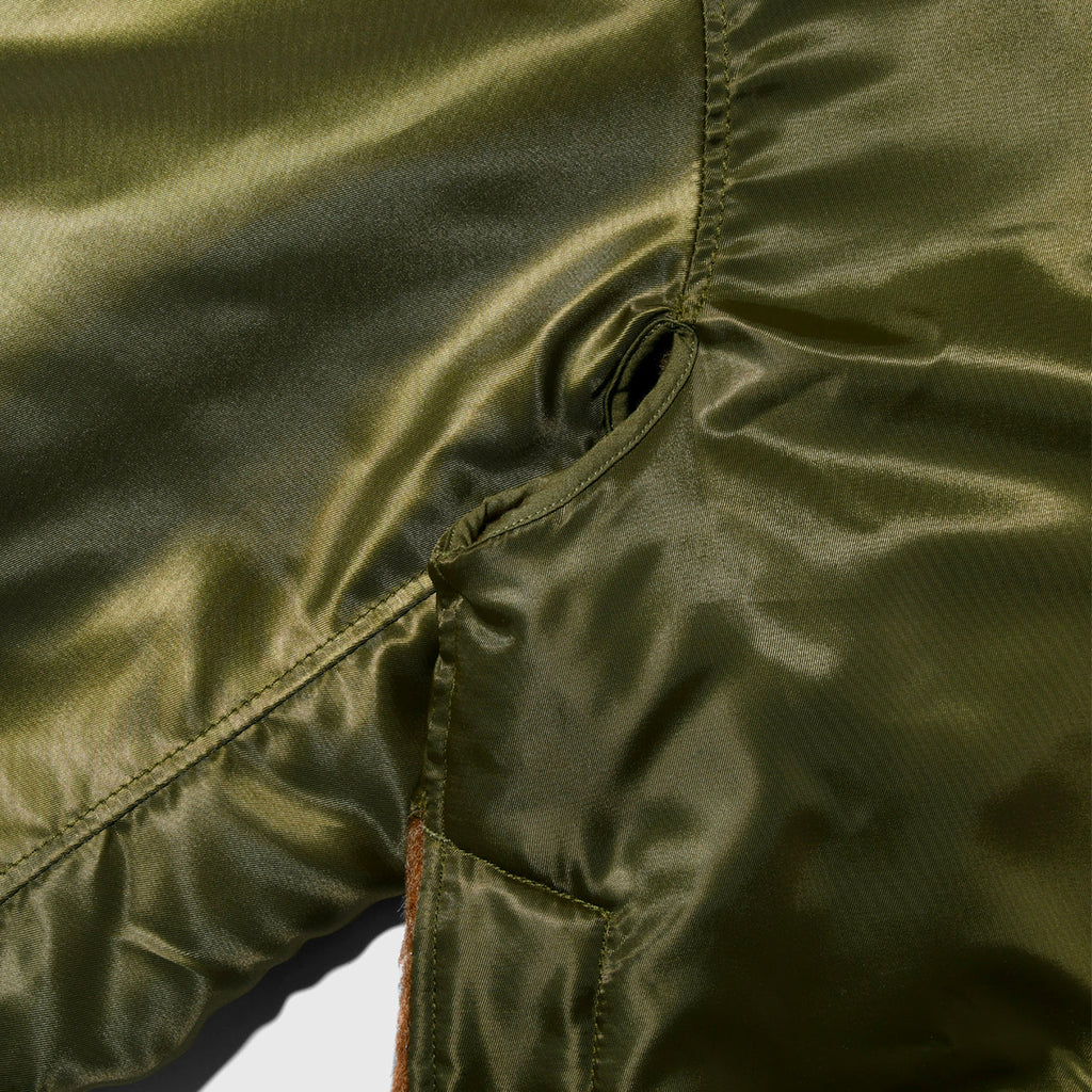 Engineered Garments olive polyester pilot twill Liner Jacket blues store www.bluesstore.co
