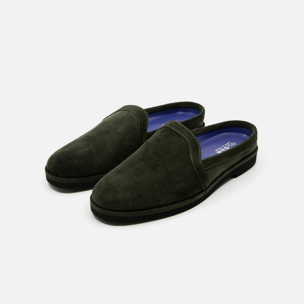 The Lazy Mule in Forrest Green from Blohm Shade of Tokyo blues store www.bluesstore.co
