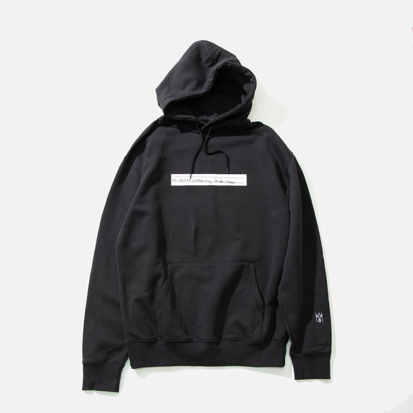 Leomi Sadler for Heresy Heavyweight Scarecrow Hoodie in Black blues store www.bluesstore.co