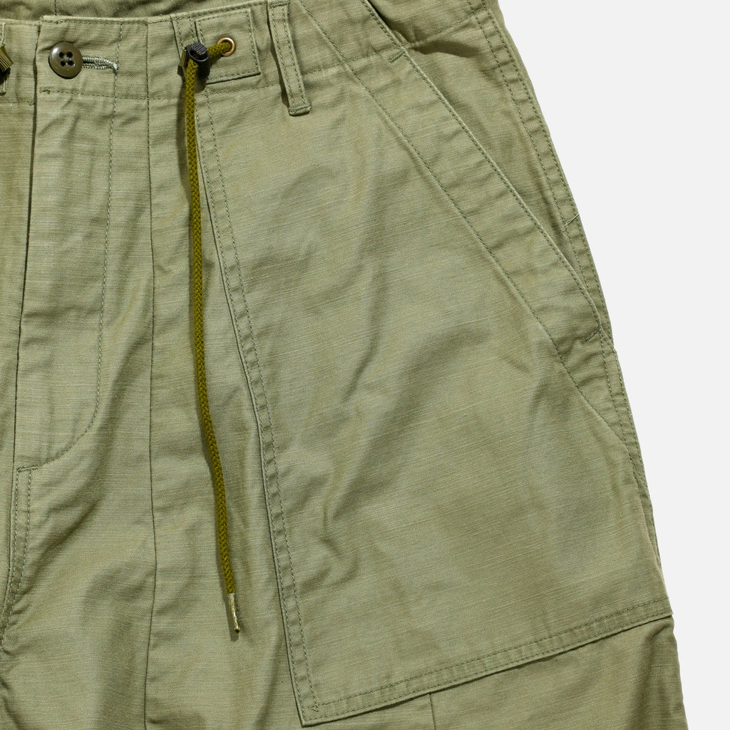 Needles Fatigue H.D. Pant in Olive Back Sateen blues store www.bluesstore.co