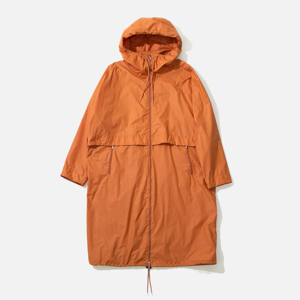 US2164 Nylon blend coat in orange from Unused blues store www.bluesstore.co