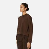 YMC (You Must Create) Almost Grown Cotton Loopback Sweatshirt in Brown blues store www.bluesstore.co