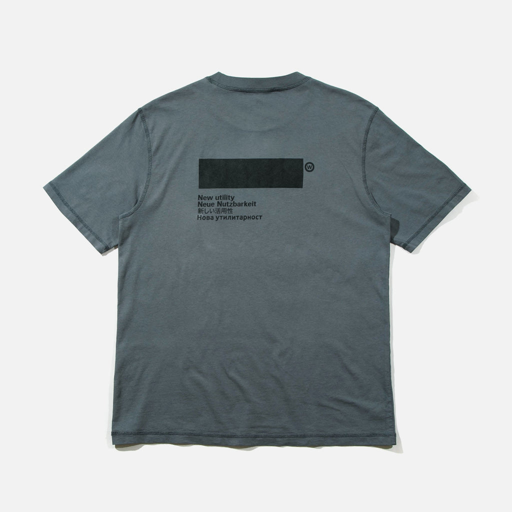 Standardised t-shirt in soft black from the AFFXWRKS Spring / Summer 2022 collection blues store www.bluesstore.co