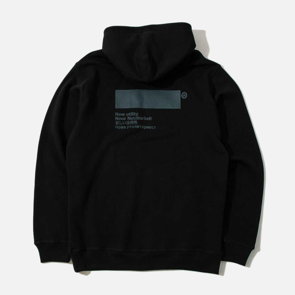 Standardised hoodie in black and alloy green from AFFXWRKS blues store www.bluesstore.co