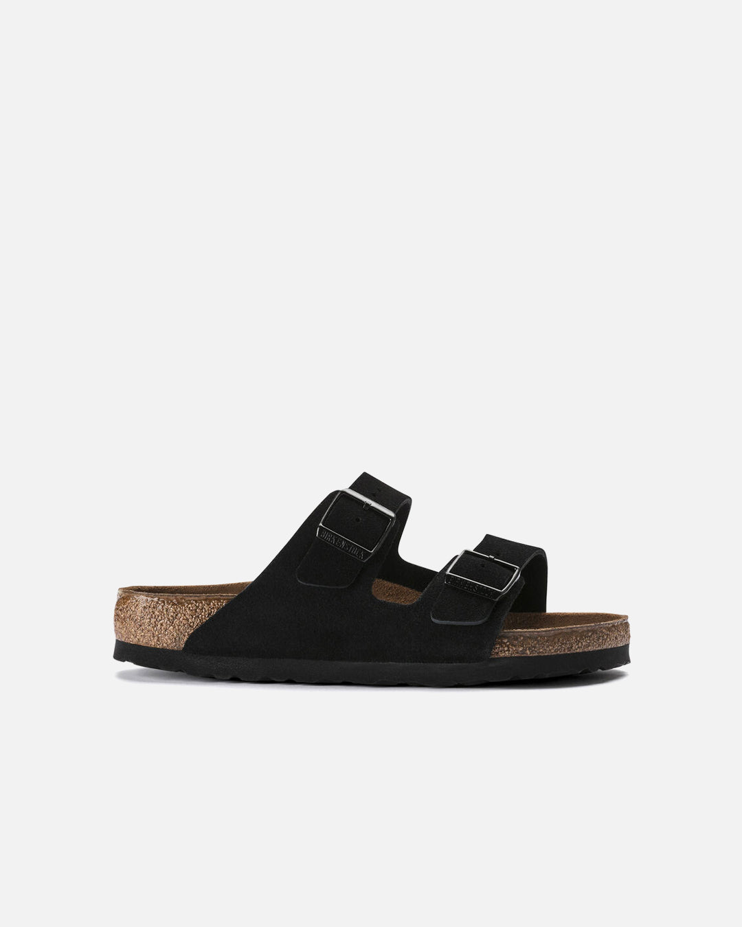 Birkenstock arizona soft hot sale footbed black suede