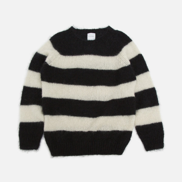 Colourway Black & White Stripe Mohair Pullover