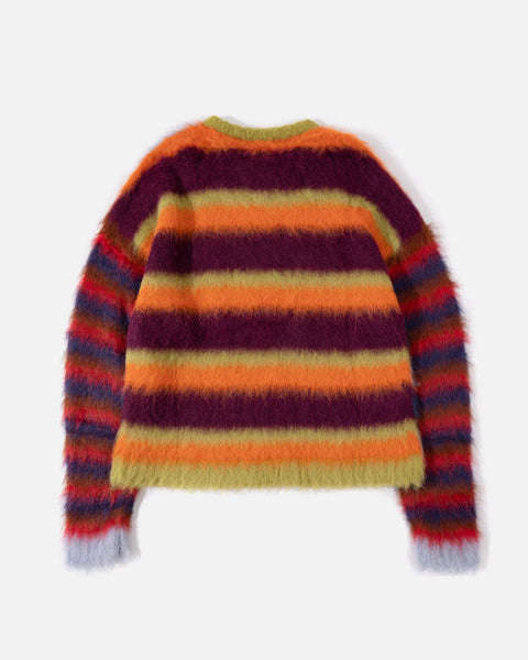 Blurry Lines Alpaca Crewneck Sweater in Multi from the Brain Dead Spring / Summer 2023 collection blues store www.bluesstore.co
