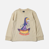 Kids Hot Dog Long Sleeve T-shirt in Natural from the Brain Dead Autumn / Winter 2022 collection blues store www.bluesstore.co