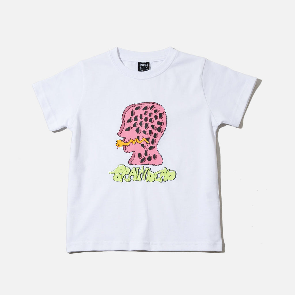 Kids Worm Hole T-shirt in White from the Brain Dead Autumn / Winter 2022 collection blues store www.bluesstore.co
