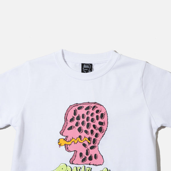 Kids Worm Hole T-shirt in White from the Brain Dead Autumn / Winter 2022 collection blues store www.bluesstore.co