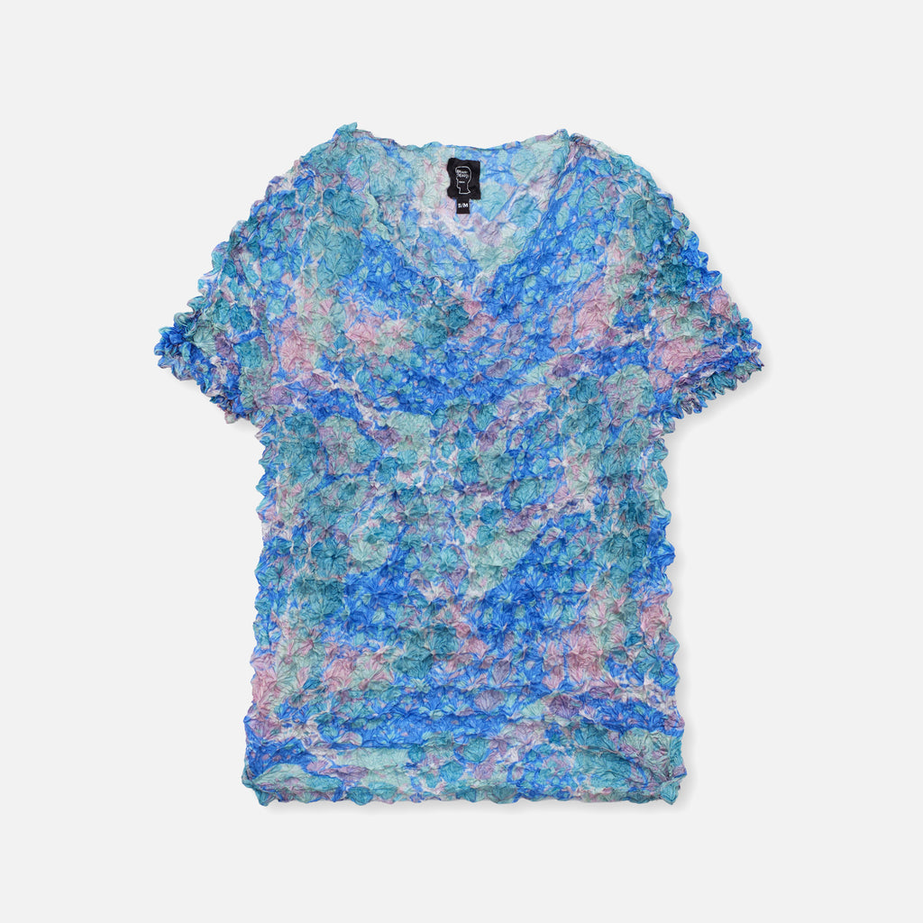 Women's Marble Bubble Shrink Shirt in Blue from Brain Dead blues store www.bluesstore.co