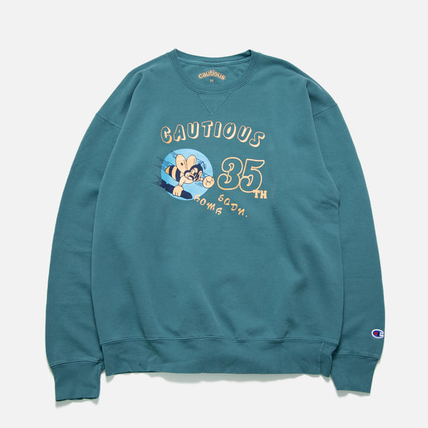 Bomber Sweatshirt in Cactus from New York based Cautious blues store www.bluesstore.co