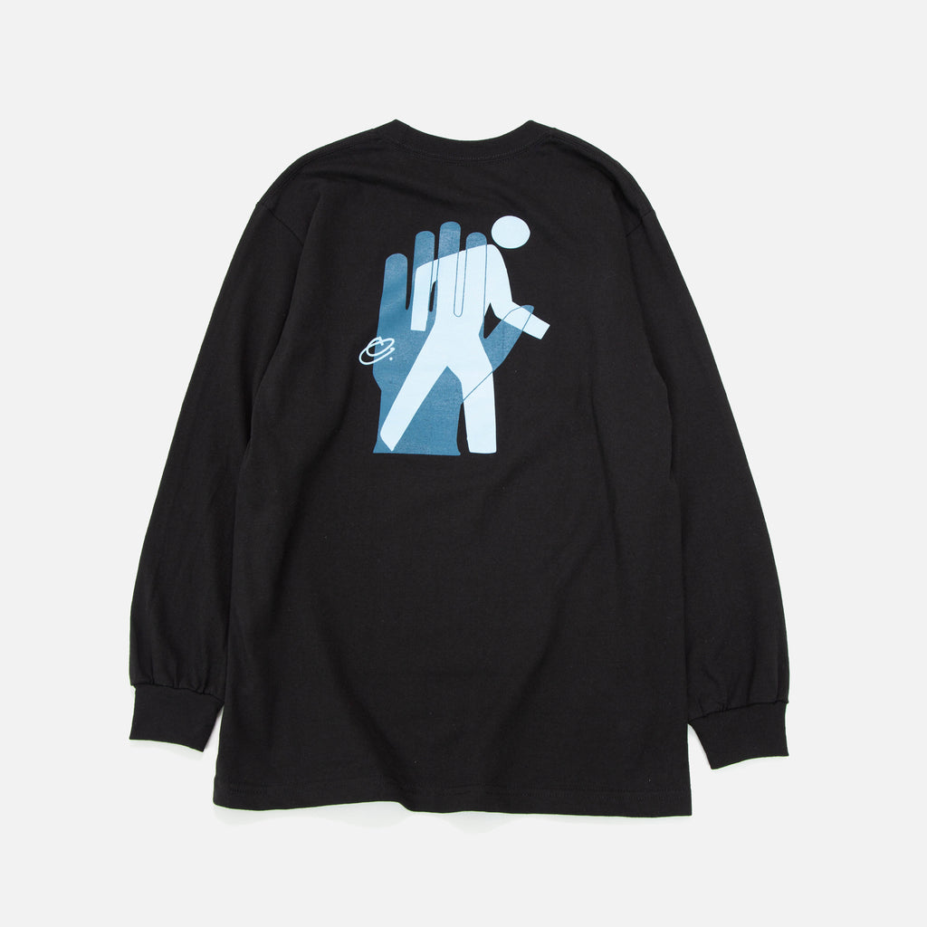 Signal Longsleeve T-shirt in Black from New York based Cautious blues store www.bluesstore.co